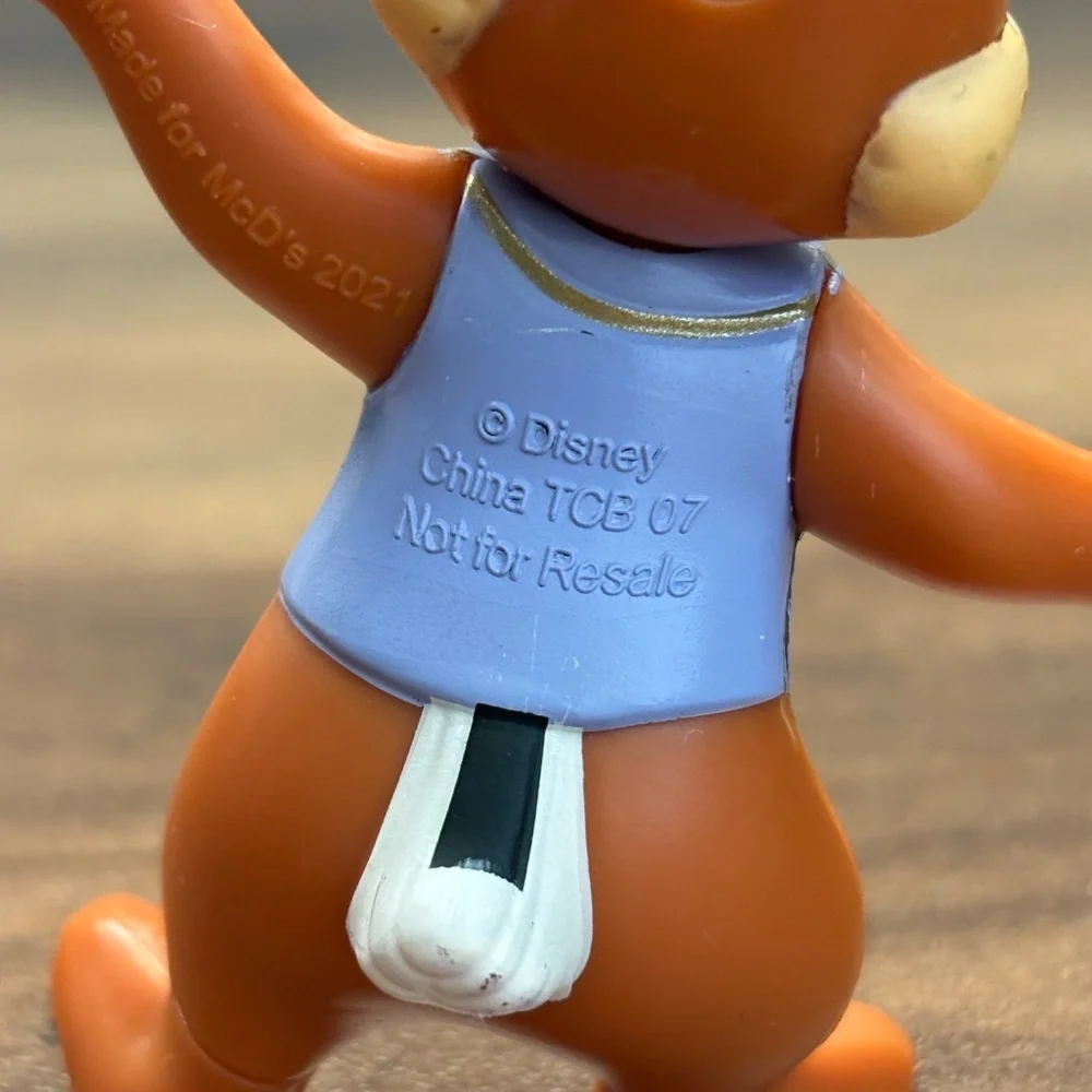 DISNEY World 50th Anniversary Chip N DALE McDonalds Figure Toy Cake Topper 2021